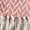 Pink, variant on DII 60x50" Modern Cotton Zig-Zag Throw with Decorative Fringe in Black/White