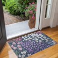 thumbnail image 2 of Pioneer Flower Floral Print Pattern Door Rugs,Washable Non Slip Door Mats Indoor,Decorative Door Mats,Entry Mat Indoor for Entrance,Bedroom,Kitchen,Bathroom,17"x30", 2 of 6