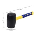 thumbnail image 2 of Comfortable Grip Rubber Hammer Tool Ergonomics Grip Handle for Delicate Surfaces, Suitable for Various Applications, 2 of 8