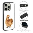 thumbnail image 2 of WIRESTER Shockproof Soft Rubber Cover Case for Apple iPhone 16 Pro 6.3" 2024, Brown Silkie Chicken, 2 of 5