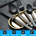 Silverware Set, Flatware Sets with Steak Knives, Flatware 24 Piece Set