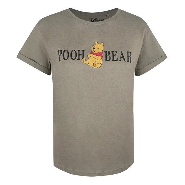 Winnie the Pooh - Camiseta Personaje para Mujer (Caqui Claro)