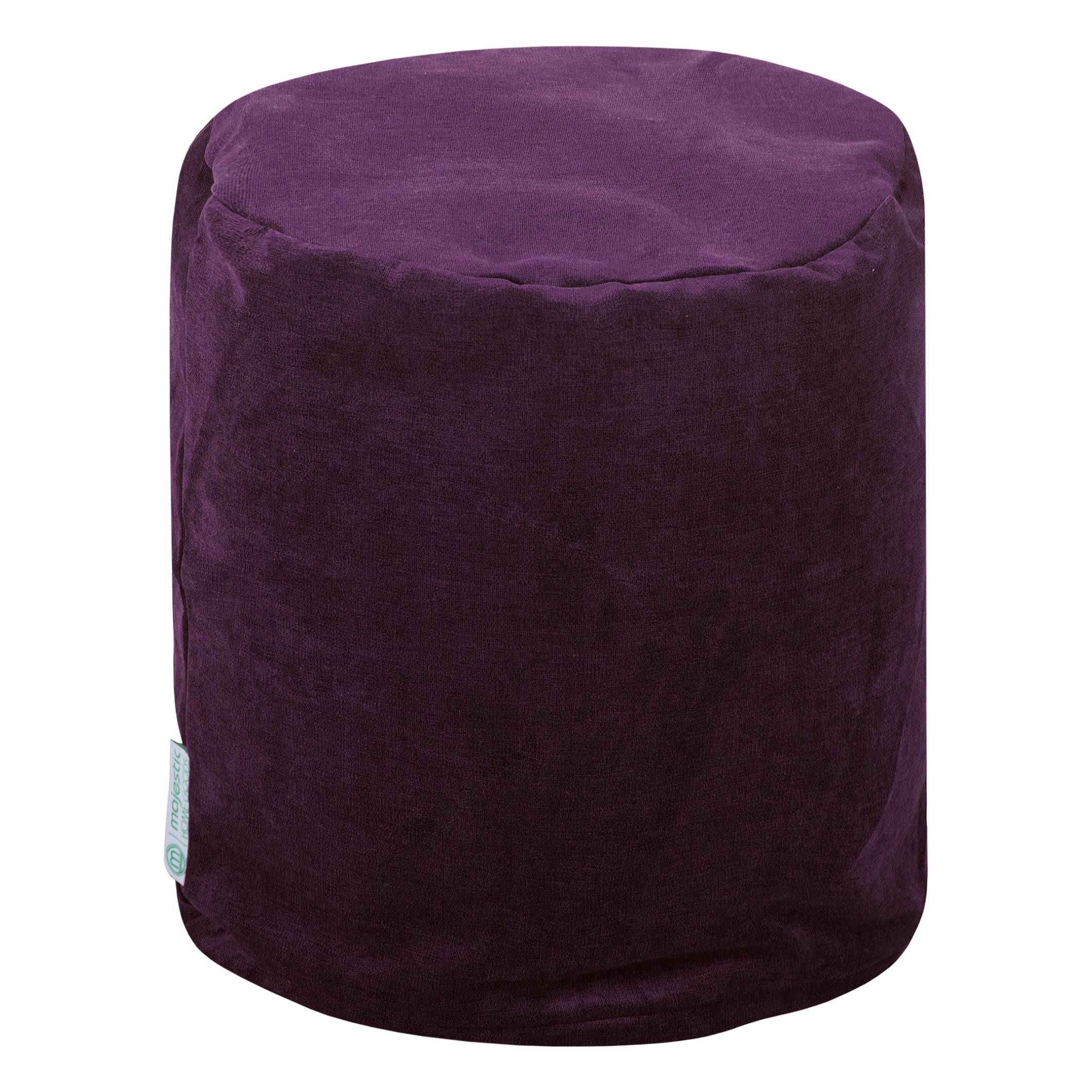 Majestic Home Goods Villa Velvet Indoor Ottoman Pouf