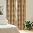 thumbnail image 3 of Ambesonne Abstract Window Curtains, Floral Retro Illustration, Each 28" W x 95" L, Pale Brown Camel, 3 of 5