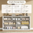 thumbnail image 5 of Ataucjin 7 Drawer Dresser for Bedroom, Wide Wood Chest of Drawers Handle Free, Large Modern Dresser Storage Cabinet for Living Room, Hallway Entryway, 5 of 7