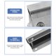 thumbnail image 3 of OUNONA 1Par Soportes De Estante De Metal Plegables Para Cocina Y Estable Y Fácil Instalación, 3 of 5