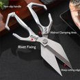 thumbnail image 7 of HongMinWen Multifunctional Heavy-Duty Kitchen Shears, Stainless Multi-Functional Kitchen Scissors with Ergonomic Handle, Sharp Blades for Meat, Poultry, Seafood, and Food Prep, 7 of 7