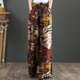 thumbnail image 1 of Pntutb Mujeres Impresión Algodón Lino Tobillo-Longitud Pantalones Pokets Casual Elástico Pantalones Largos Pntutb Pntutb-8138, 1 of 8