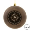 thumbnail image 3 of Vickerman 4.75" Gunmetal Shiny Star Brite Ball Ornament, 4 per Bag, 3 of 4