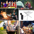 thumbnail image 6 of Portable Bonfire Campfire Fire Pit Collapsing Stainless Steel Mesh Fireplace Foldable Camping Fire Pit Camping Gear, 6 of 6