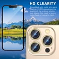 thumbnail image 4 of HAHDAXIA [3+1] for iPhone 14 Pro Max/iPhone 14 Pro Camera Lens Protector, 9H Tempered Glass [Anti Scrach] [Ultra HD] Metal Individual Ring Camera Screen Protector Cover for iPhone 14 Pro/Pro, 4 of 7