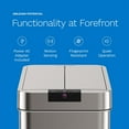 thumbnail image 2 of hOmeLabs 13 Gallon Stainless Steel Garbage Can with Touchless Motion Sensor and AC Adapter, 2 of 7