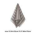 thumbnail image 2 of chaungfeng Thickened Towel with Stripe, Cotton Soft Absorbent Plain Color Household Wash Face Gift Towel, Use as Bath Fitness Towel, Sports Towels, Yoga Towel 12,6x27.6 Inches, 2 of 5
