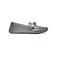 thumbnail image 2 of Cole Haan Womens Evelyn Leather Metallic Loafers, 2 of 2