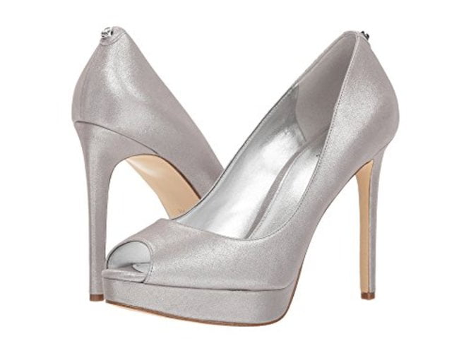 michael kors erika platform silver