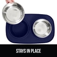 thumbnail image 4 of Cuencos para mascotas Gorilla Grip, 100% impermeables, de silicona sin BPA, 4 of 9