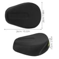thumbnail image 2 of RENACLIPY 1Set Electric Scooter Seat Black Sponge Pu Rectangular For Electric Bicycles, 2 of 6