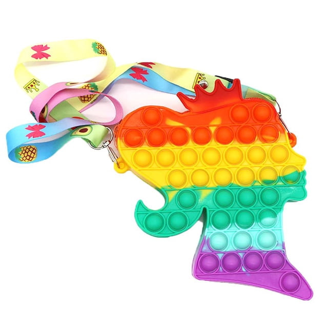 Hombro De Juguete Sensorial De Burbuja De Empuje, Juguetes Para Aliviar El Estrés, Juguete De Descompresión De Silicona, Regalos De Navidad Para Niños Y Adultos sonducket HA042063-03