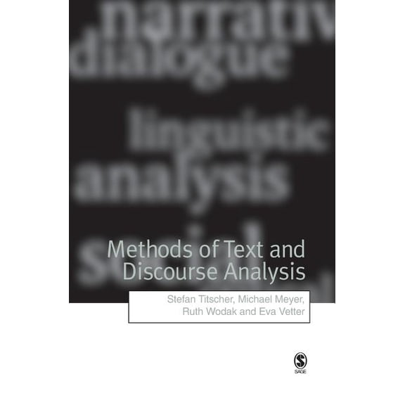 Methods of Text and Discourse Analysis: In Search of Meaning, (Hardcover)