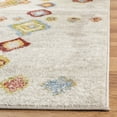 thumbnail image 4 of SAFAVIEH Sagamore Camille Southwestern Area Rug, Light Grey/Terracotta, 6'7" x 6'7" Square, 4 of 8
