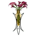 thumbnail image 2 of Danya B Amphora Vase with Half Moon Metal Stand, 2 of 3
