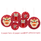 thumbnail image 4 of Nuevo bebé agarrar Zhou abanico de papel suministros de flores diseño de ambiente de fiesta de un año danza del león fondo pared bandera colgante, 4 of 5