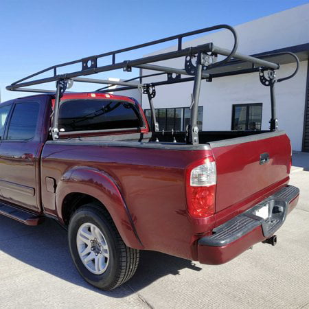 Notice:You Will Receive Two Packages for This Item ECOTRIC Adjustable Full Size Truck Contractor Ladder Pickup Lumber Utility Kayak Rack 