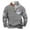 Gray, variant on KeShDi T Shirts for Man Men's Winter Wtand Up Collar Zipper Christmas Print Pullover Long Sleeved Top Hooded Sweatshirt Gray 4X