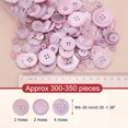 thumbnail image 2 of Uxcell Aproximadamente 300-350 Pcs Botones de Resina, Botones Redondos de Tamaños Asortidos para Proyectos Creativos de Joyería de Costura y Pintura Manual, 2 of 6