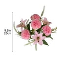 thumbnail image 3 of HOARBOEG Artificial Flowers for Home Decor, Wedding, Party - 9.84in Realistic Silk Handheld Bouquet, Centerpiece, Wall & Vase Arrangement (Vase Not Included), 3 of 6