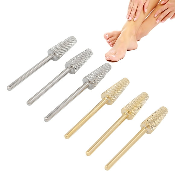 Brocas de Taladro de Umas, Juego de Broca de Clavo de Acero Tungsteno Manicura de Unas Profesional para Pulir Las Unas para la Eliminación de Umas para Manicura