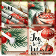 thumbnail image 4 of Festive Design Christmas Banner Decorative Ornaments Holiday Backdrop Joy for Holiday Party Indoor Decoration Winter Celebration, 4 of 9
