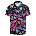 thumbnail image 4 of 80s Disco Outfit Hipster Free Mens 80s Golf Shirt Dry Fit Performance Short Sleeve Print Shirts Funny 90s Golf Shirts for Men, 4 of 4