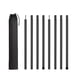 thumbnail image 3 of Pictos de carpa de 8x para lona lival ligera portátil fácil de instalar postes de lona de campamento Negro 575cmx25 cm, 3 of 8