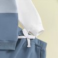thumbnail image 5 of TOWED22 Toddler Baby Boy Fall Winter Clothes Contrast Color Long Sleeve Pockets Sweatshirt Pants Set Cute 2Pcs Outfit Set(Blazer,0-6 M), 5 of 6