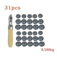 thumbnail image 4 of Tire Patch Roller Repair Tool Kit 30PCS Tire Patches 32mm 45mm 55mm Round Tire Patches Kit for Car Truck Bike Parts, 4 of 9