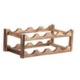 thumbnail image 3 of GUOOL Porte-Bouteilles Moderne Debout Simple Multicouche Support de Table en Bois 2 Niveaux, 3 of 9