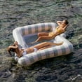 thumbnail image 5 of Sunnylife: Luxe Twin Hammock Float - The Vacay Soft Olive - 2 Person Inflatable Pool-Water Lounge, Mesh Bottom Seat, Drink Holders, Bolster Headrests, 5 of 15
