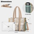 thumbnail image 5 of Teacher Tote Bag,Cute Shih Tzu Dog and Coffee Pattern Teacher Utility Tote Bag,Large Work Tote Bags for Women with Multiple Pockets,Top Zipper Closure,13.8x10.6x6.7 Inch, 5 of 5