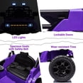 thumbnail image 2 of Sakiyr 12V Electric Ride-On Truck for Kids with Remote Control, Dual Motors, 2 Speeds, Music Player, LED Lights, Ride on Toys for Ages 2-6 - Purple, 2 of 8