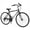 Black, variant on Costway 700C Hybrid Bike for Men Women Adult, 18-Speed Shimano Drivetrain, Phone Holder Black