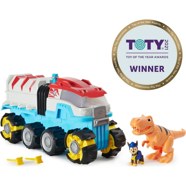 Paw Patrol, Dino Dino Patroller Motorized Team Vehicle Exclusive and Rex Toy Figures - Walmart.com