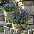 thumbnail image 6 of Waipfaru 20 Bundles Artificial Lavender Plants Outdoor, UV Resistant Fake Flowers,Realistic Faux Plastic Lavender Shrubs for Porch Garden Window Box Home Decor (Purple), 6 of 7