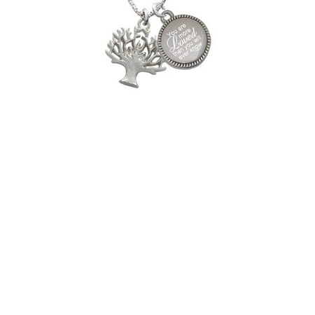 Life Love Pendant - Tree of Life You Are More Loved Than You Will Ever Know Engraved Necklace