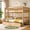 Natural, variant on DTTRA Twin over Twin Convertible Bunk Bed with 2 Storage Drawers & Safety Handrails, Natural