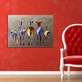 thumbnail image 2 of Abstract Cartoon Zebra Oil Painting Colorful Wall Decorative Canvas Art Pictures No Framed Oil Drawing Posters, 2 of 5