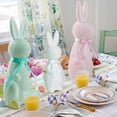 thumbnail image 5 of Easter Decorations - 3 Pack Pastel Flocked Bow-Tied Bunny Set (10", 13", 16") - Spring Table Centerpieces for Indoor Decor - Easter Bunny Figurines Decoration for Home Party Office, 5 of 6