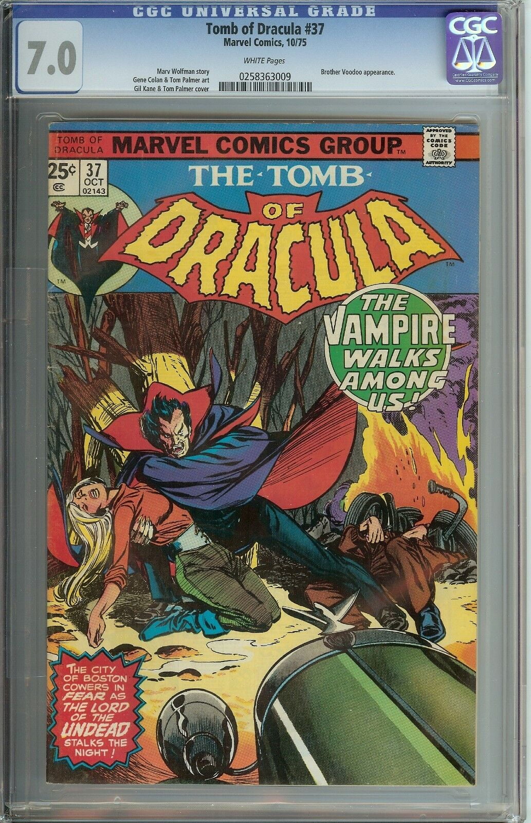 Tomb of Dracula #37 CGC 7.0