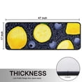thumbnail image 5 of Kitchen Rugs Sets Of 2,Yellow Lemon Blueberries DarkBlue Pattern Anti Fatigue Kitchen Mat Rugs Non Slip Washable,Decorative Kitchen Floor Mats for Kitchen,Sink,Laundry,17"x47"+17"x47", 5 of 5