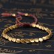thumbnail image 3 of Pulsera de cuerda de la suerte Sincero con cuentas de cobre y algodón trenzado para hombres y mujeres, 3 of 6